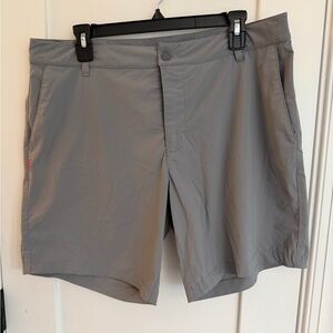 RHONE Resort Shorts Light Gray Performance 34